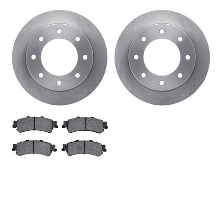 DYNAMIC FRICTION CO 6202-46001, Rotors with Heavy Duty Brake Pads 6202-46001